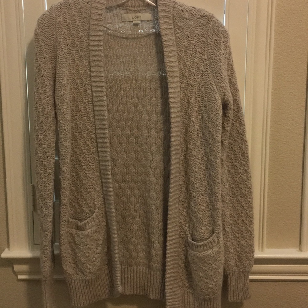 Loft long sleeve sweater cardigan